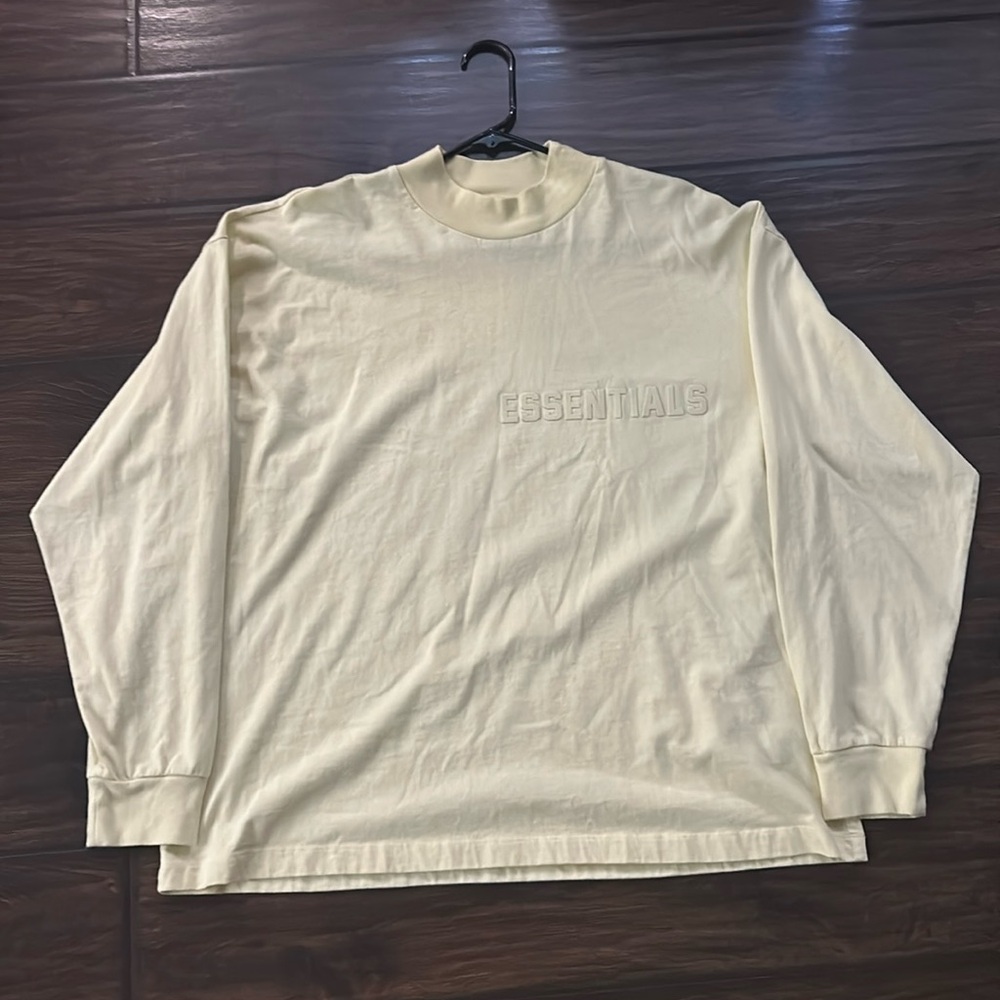 ESSENTIALS FEAR OF GOD - Longsleeve Crewneck “Canary” CHECK DESC ON COLORWAY